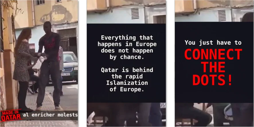 Figure 44. Frames from a Made in Qatar Telegram video.