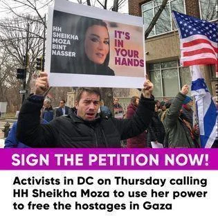 Figure 54. Left: Protester holding campaign material in Washington DC. Right: Protester in Paris.